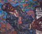 Jazzman Ray Charles, 80×100 cm, bez rámu a bez vypnutí plátna - Painting by Numbers