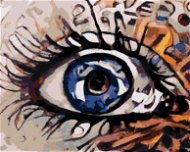 Magické oko, 80 × 100 cm, plátno napnuté na rám - Maľovanie podľa čísel