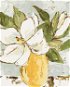 Magnólie ve žluté váze (Haley Bush), 80×100 cm, bez rámu a bez vypnutí plátna - Painting by Numbers