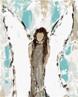 Malovaný anděl (Haley Bush), 80×100 cm, vypnuté plátno na rám - Painting by Numbers