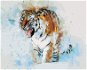 Maľovaný tiger, 80 × 100 cm, plátno napnuté na rám - Maľovanie podľa čísel