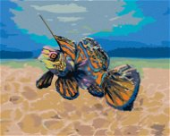 Mandarinková rybka, 80×100 cm, vypnuté plátno na rám - Painting by Numbers