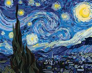 Měsíc v podání Van Gogha, 40×50 cm, bez rámu a bez vypnutí plátna - Painting by Numbers