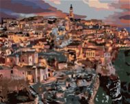 Město Matera, 80×100 cm, bez rámu a bez vypnutí plátna - Painting by Numbers