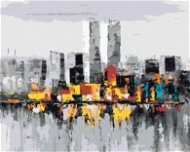 New York city, 80×100 cm, vypnuté plátno na rám - Painting by Numbers