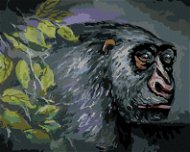 Opice, 80×100 cm, bez rámu a bez vypnutia plátna - Maľovanie podľa čísel