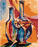 Otevřené sklenice s drinkem, 80×100 cm, bez rámu a bez vypnutí plátna - Painting by Numbers