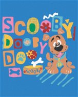 Plakát Scooby s miskou (Scooby Doo), 40×50 cm, vypnuté plátno na rám - Painting by Numbers