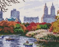 Jesenný New York, 80 × 100 cm, plátno napnuté na rám - Maľovanie podľa čísel