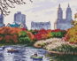 Podzimní New York, 80×100 cm, vypnuté plátno na rám - Painting by Numbers