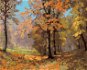 Jesenná prechádzka lesom, 80×100 cm, bez rámu a bez vypnutia plátna - Maľovanie podľa čísel