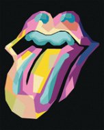 Pop-art ikona Rolling stones, 80 × 100 cm, plátno napnuté na rám - Maľovanie podľa čísel