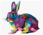 Pop-art králík, 80×100 cm, vypnuté plátno na rám - Painting by Numbers