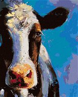Portrét krávy, 80×100 cm, bez rámu a bez vypnutí plátna - Painting by Numbers