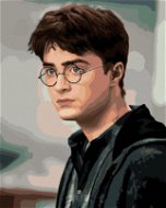 Portrét zahleděný Harry Potter, 40×50 cm, bez rámu a bez vypnutí plátna - Painting by Numbers