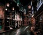 Priečna ulica v noci (Harry Potter), 40×50 cm, bez rámu a bez vypnutia plátna - Maľovanie podľa čísel