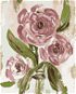 Ruže vo váze (Haley Bush), 80 × 100 cm, bez rámu a bez napnutia plátna - Maľovanie podľa čísel