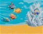 Rybičky plávajúce za kamarátom (Sue Ellen Brown), 80 × 100 cm, plátno napnuté na rám - Maľovanie podľa čísel