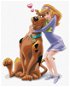 Scooby a Daphne (Scooby Doo), 40×50 cm, bez rámu a bez vypnutí plátna - Painting by Numbers