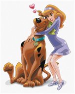 Scooby a Daphne (Scooby Doo), 40×50 cm, vypnuté plátno na rám - Painting by Numbers
