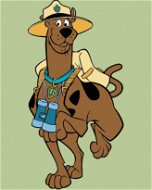 Scooby ranger (Scooby Doo), 40×50 cm, bez rámu a bez vypnutí plátna - Painting by Numbers
