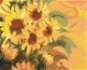 Sluníčkové slunečnice, 80×100 cm, bez rámu a bez vypnutí plátna - Painting by Numbers