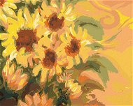 Sluníčkové slunečnice, 80×100 cm, vypnuté plátno na rám - Painting by Numbers