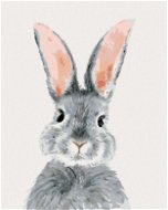 Sivý králik, 80 × 100 cm, plátno napnuté na rám - Maľovanie podľa čísel
