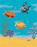 Tři smějící se rybičky (Sue Ellen Brown), 80×100 cm, bez rámu a bez vypnutí plátna - Painting by Numbers