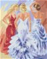 Tri ženy na plese, 80 × 100 cm, bez rámu a bez napnutia plátna - Maľovanie podľa čísel
