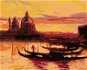 Večerní Benátky, 80×100 cm, vypnuté plátno na rám - Painting by Numbers