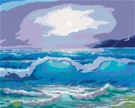 Velké vlny, 80×100 cm, bez rámu a bez vypnutí plátna - Painting by Numbers