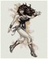 Wonder Woman černobílý plakát III, 40×50 cm, bez rámu a bez vypnutí plátna - Painting by Numbers