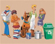 Záhady s.r.o. ako domáci majstri (Scooby Doo), 40×50 cm, bez rámu a bez vypnutia plátna - Maľovanie podľa čísel