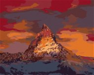 Západ slnka na horách, 40×50 cm, bez rámu a bez vypnutia plátna - Maľovanie podľa čísel