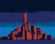 Žiariaci Manhattan v New Yorku, 80 × 100 cm, bez rámu a bez napnutia plátna - Maľovanie podľa čísel
