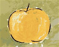 Zátiší jablko I (Haley Bush), 40×50 cm, vypnuté plátno na rám - Painting by Numbers