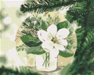 Zimní magnólie na stromečku (Haley Bush), 40×50 cm, bez rámu a bez vypnutí plátna - Painting by Numbers