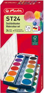 HERLITZ 24 vyjímatelných barev, paletkové víko - Vodovky