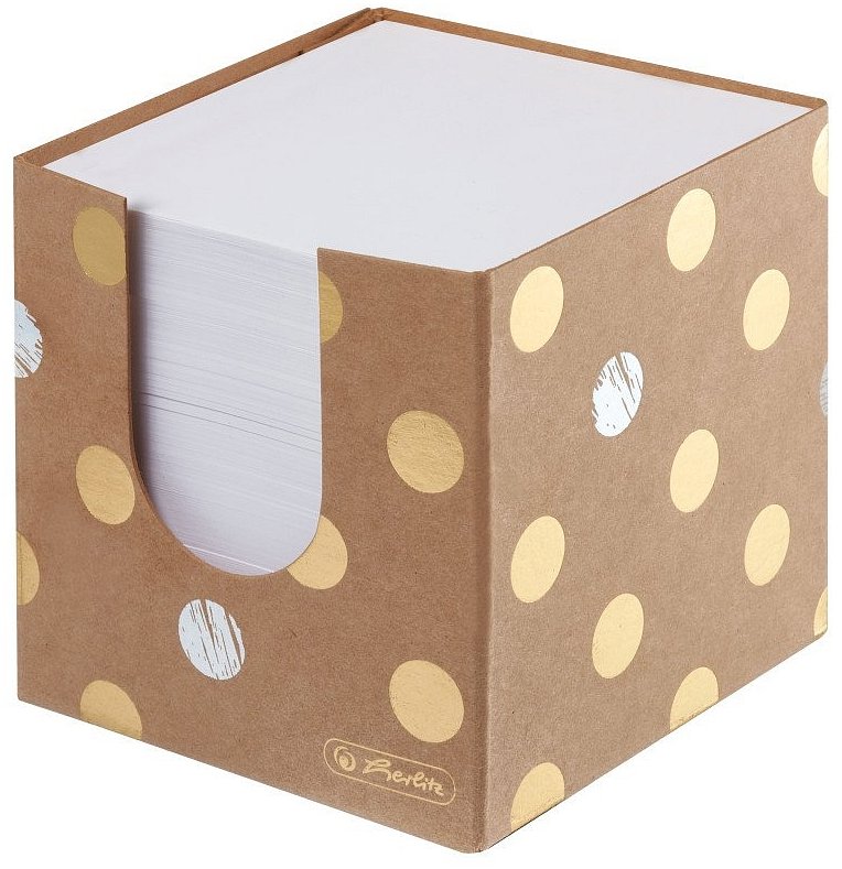 Herlitz PureGlam Kockatömb, 9×9×9 cm, 700 lap, dobozos