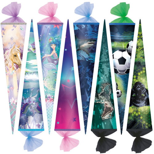 HERLITZ Kegel 70 cm rund, Motivmix für Mädchen (1 Stück) - Säckchen - Hauptbild