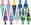 Mixed motifs for boys (1 pc)