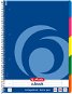 HERLITZ A4, 100 sheets with register, spiral, lined - Notepad