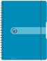 HERLITZ A4, 80 sheets, square, spiral, dark blue - Notepad