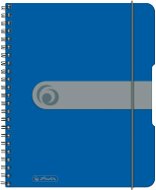 HERLITZ A5, 80 listov, štvorčekovaný, špirálový, modrý - Poznámkový blok