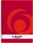 HERLITZ A5, kockás, spirálos, College, piros - 80 lap - Jegyzetfüzet