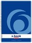 HERLITZ A5, 80 sheets, lined, spiral, College, blue - Notepad