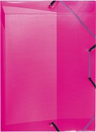 HERLITZ A4 40 mm, gumiszalaggal, málna rózsaszín - Irattartó doboz