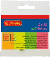 HERLITZ 20 × 50 mm, 4× 50 lístkov, neónové farby - Samolepiaci bloček