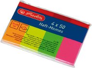 HERLITZ 20 × 50 mm, 4× 50 lístkov, neónové farby - Samolepiaci bloček